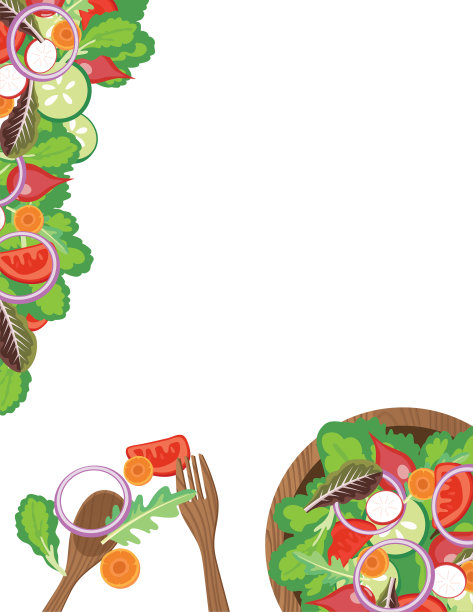 沙拉蔬菜边境图片下载