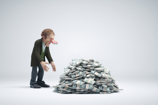 一大笔钱让人震惊。图片下载