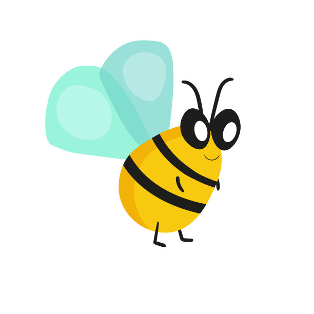 蜜蜂卡通吉祥物。小蜜蜂会飞。黄蜂集合。矢量字符。乱伦图标。模板设计的邀请，卡片。涂鸦风格图片下载