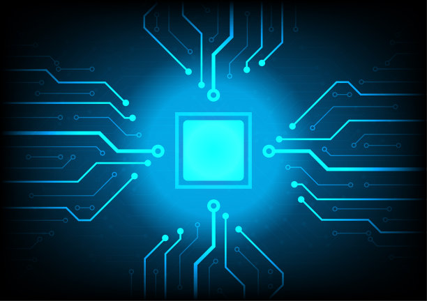 计算机芯片特写图片下载