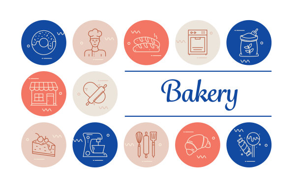面包店的信息图表图片下载