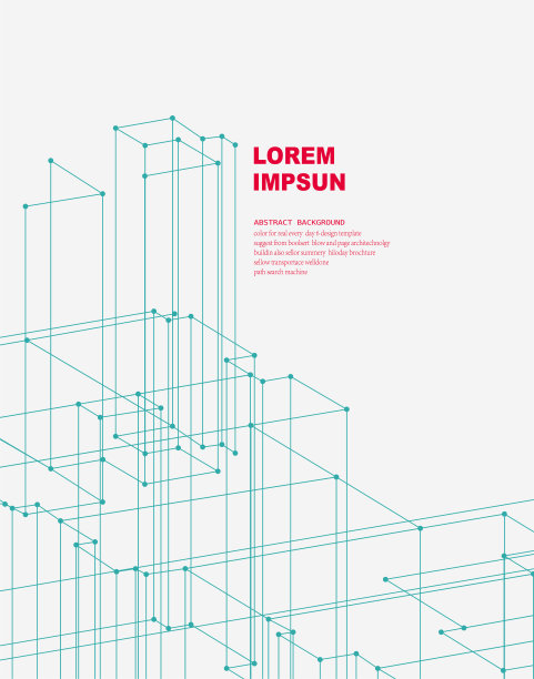 蓝色流动线结构技术模式背景图片下载