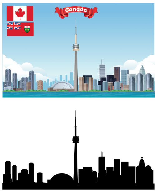 多伦多的天际线图片下载