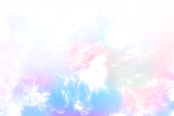 水平软粉红色，蓝色和白色的矢量多色背景像水彩画传播或喷涂在白色的背景图片下载