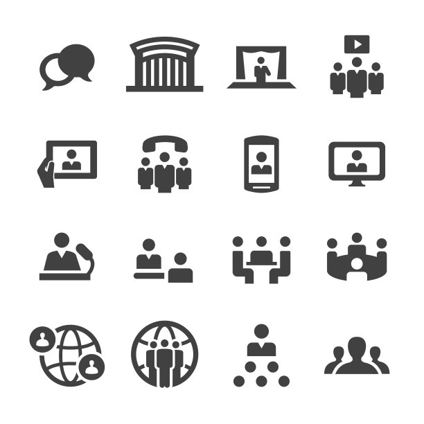 会议图标-顶点系列图片下载
