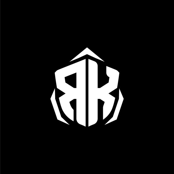 Rk字母盾形风格图片下载