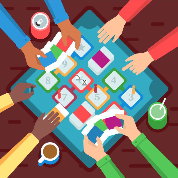 朋友们在玩棋盘游戏图片下载