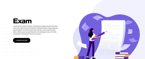 学校，考试相关矢量插图登陆页面模板，网站横幅，广告和营销材料，在线广告，业务演示等。图片下载