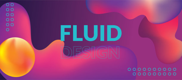 流体设计抽象网站横幅图片下载