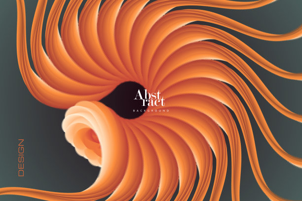 抽象的圆形背景与许多细线。许多带有噪声影响的随机循环。封面设计模板。图片下载