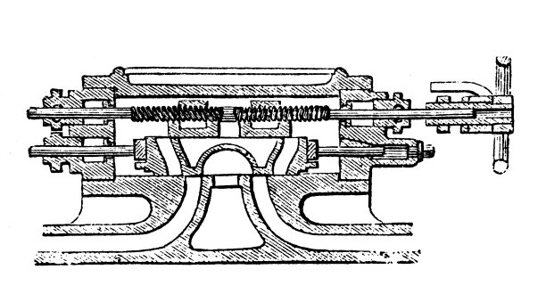 古董插图，应用力学:蒸汽动力机器，阀门迈耶和乔治图片下载
