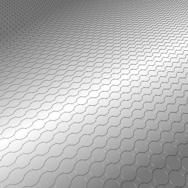 高视角圆形金属图案。图片下载