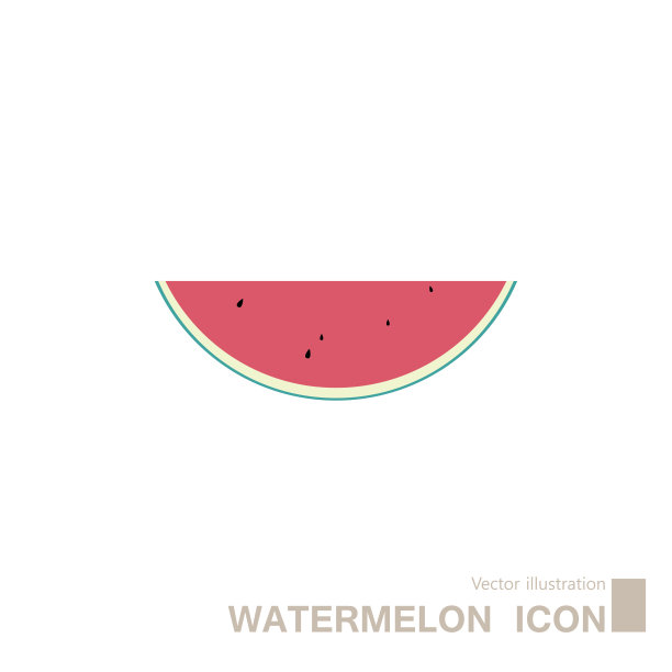 矢量绘制西瓜。图片下载