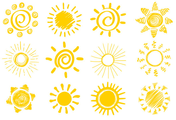 儿童绘图太阳绘图插图图片下载