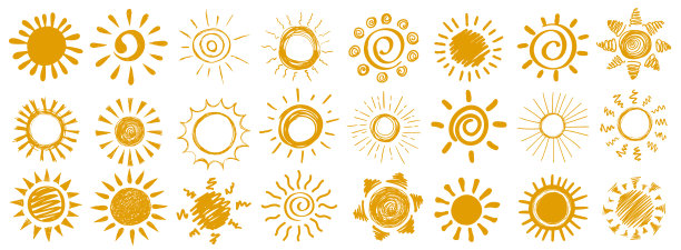 儿童绘图太阳绘图插图图片下载