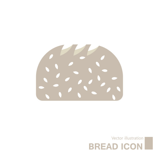 矢量绘制面包。图片下载
