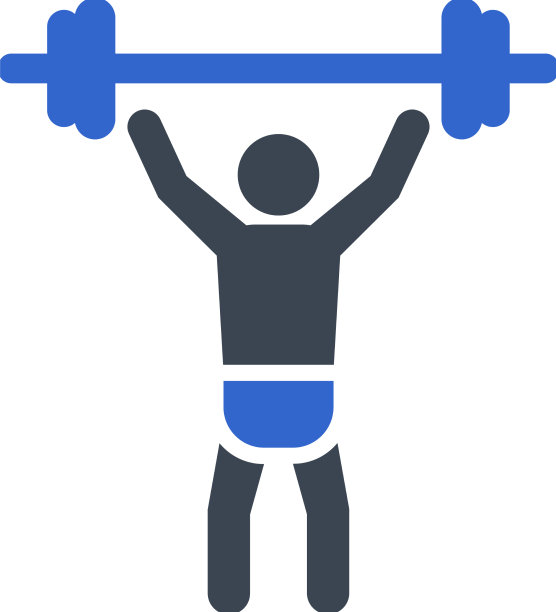 举重运动图标图片下载