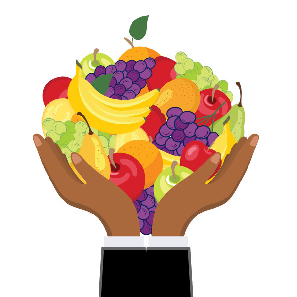 手握水果透明的背景图片下载