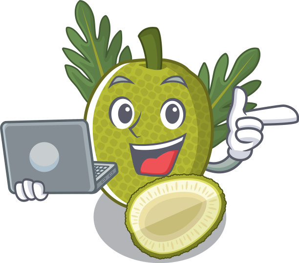 笔记本油炸面包果在卡通服务图片下载