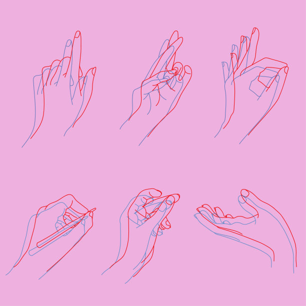 手形设置插图图片下载