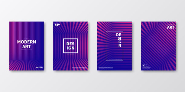 宣传册模板排版，紫色封面设计，企业年报，传单，杂志图片下载