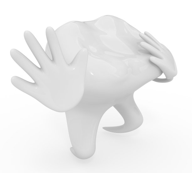 吓坏了的牙齿图片下载