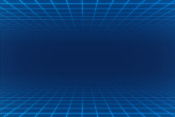 蓝色网格图案背景图片下载