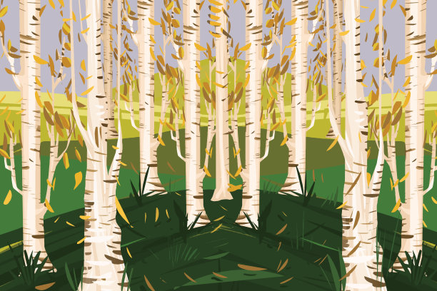 明媚美丽的初秋大自然图片下载