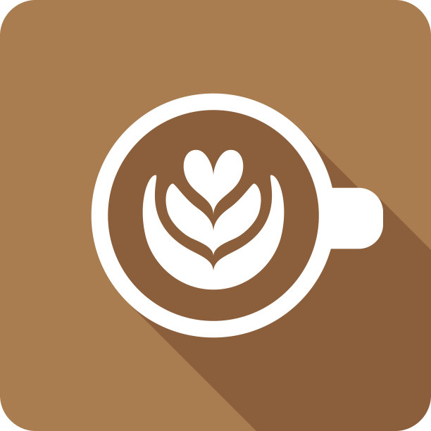 拿铁咖啡图标轮廓图片下载