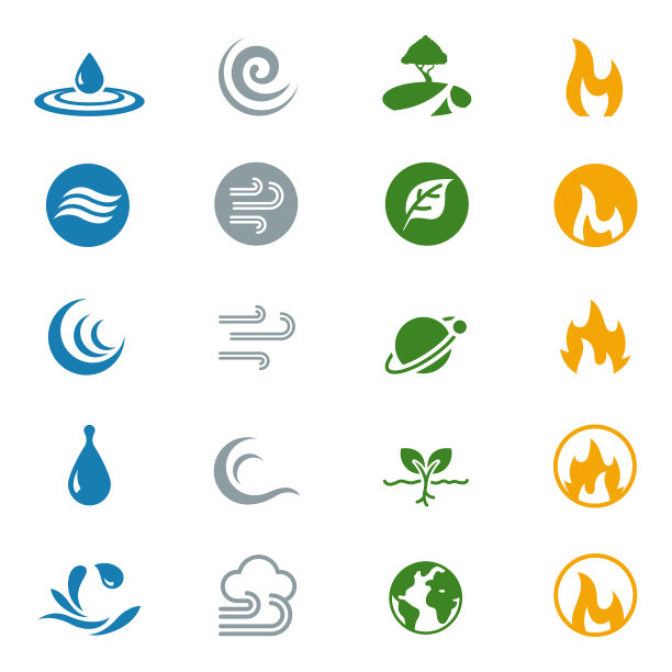 四元素图标集图片下载