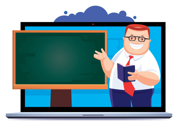 老师通过笔记本电脑展示黑板图片下载