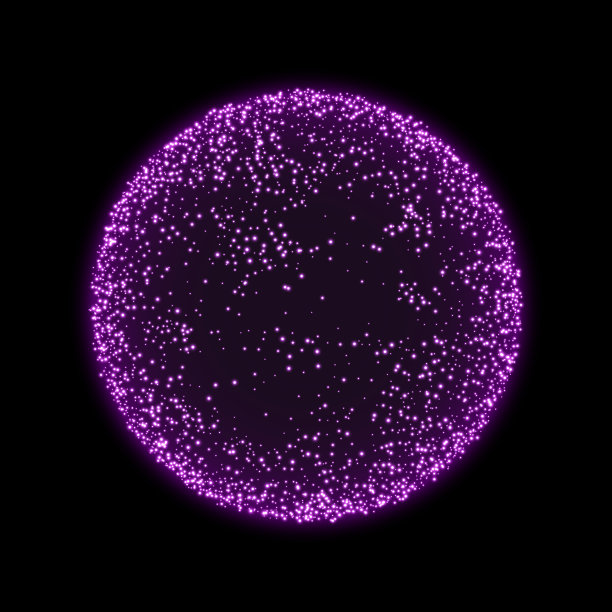 抽象发光粒子球。未来技术的概念。图片下载