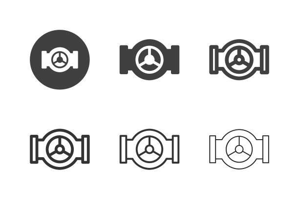 工业阀门图标-多系列图片下载
