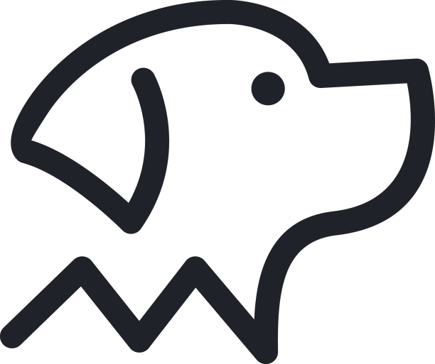 图形模板的狗线标志图片下载