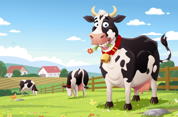 放牧的牛图片下载