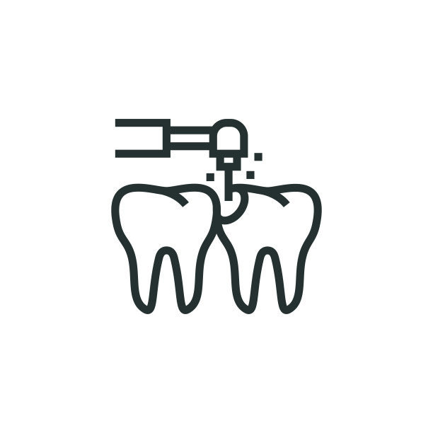 龋齿治疗线图标图片下载