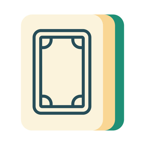 麻将白龙瓷砖图标图片下载