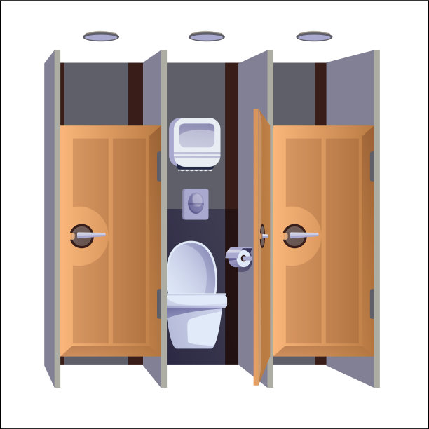 公共厕所室内设计背景元素图片下载