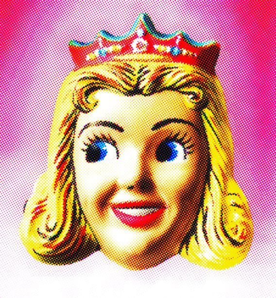 戴王冠面具的公主图片下载