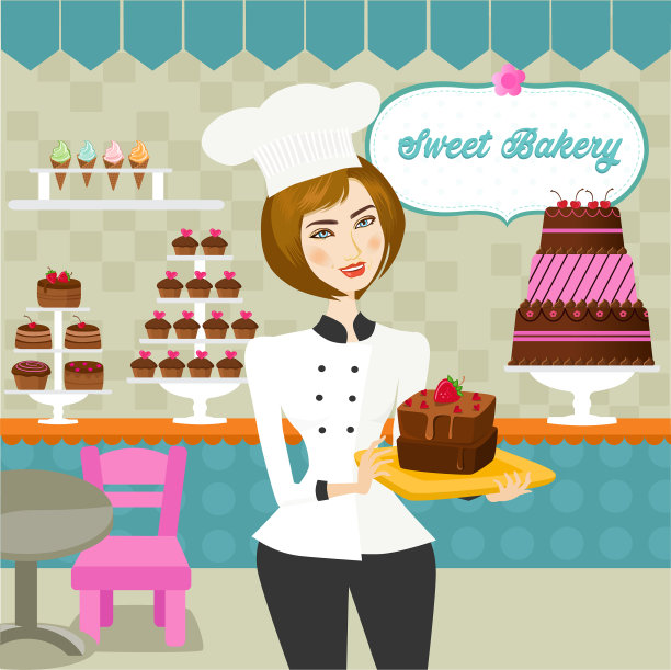 甜蜜的面包店图片下载