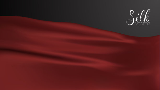 豪华矢量插图。红色丝绸在黑色的背景。豪华背景模板矢量插图。奖项提名设计元素。红色时尚的背景图片下载