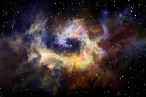 五彩缤纷的星云图片下载
