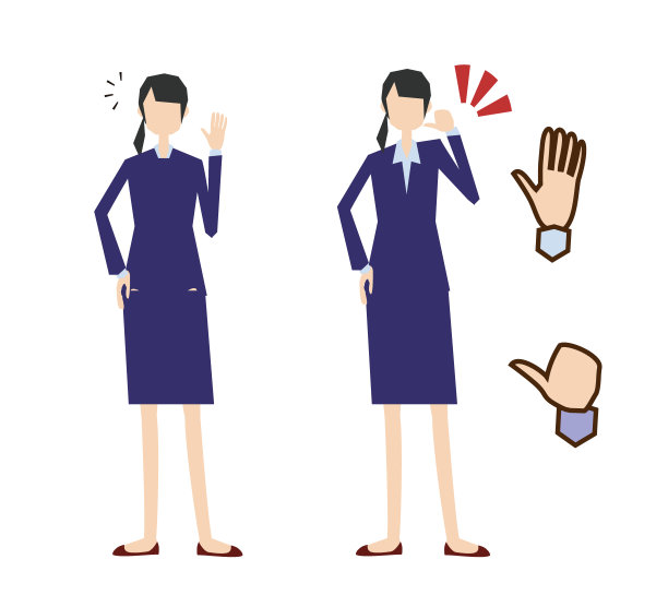 一个想让你把它留给举手的公司员工的办公室职员图片下载