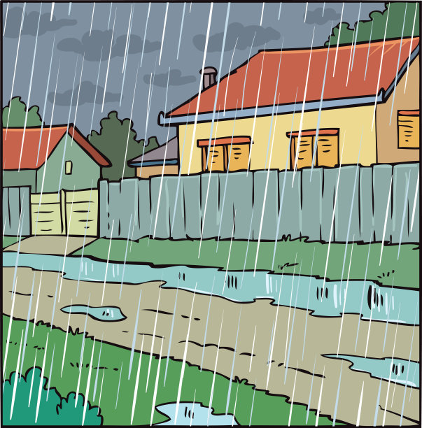 景观,雨天图片下载