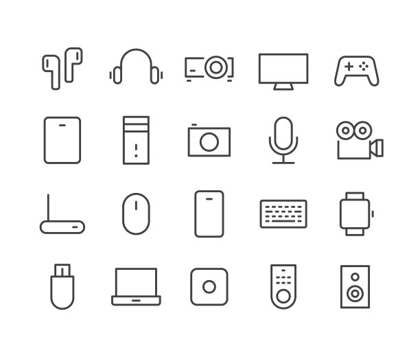 数字设备图标集-经典系列图片下载