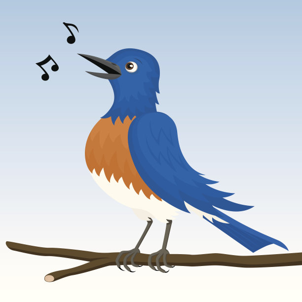 唱歌蓝鸟图片下载