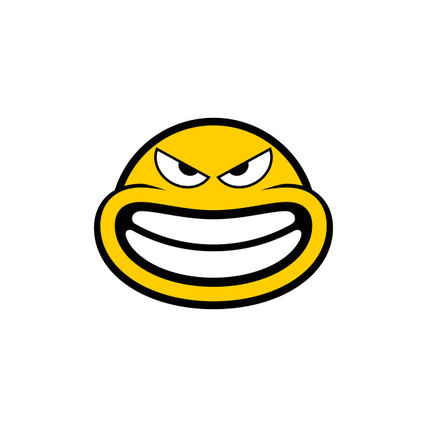 可爱的表情，愤怒的脸图标图片下载