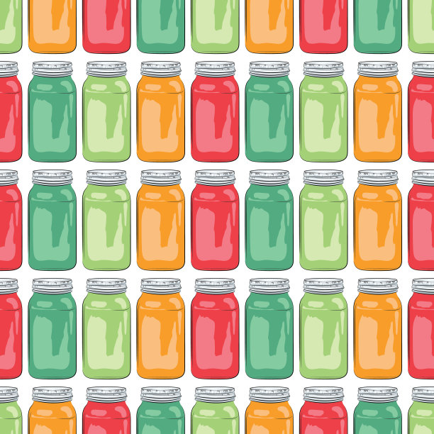 瓦工瓶无缝图案图片下载