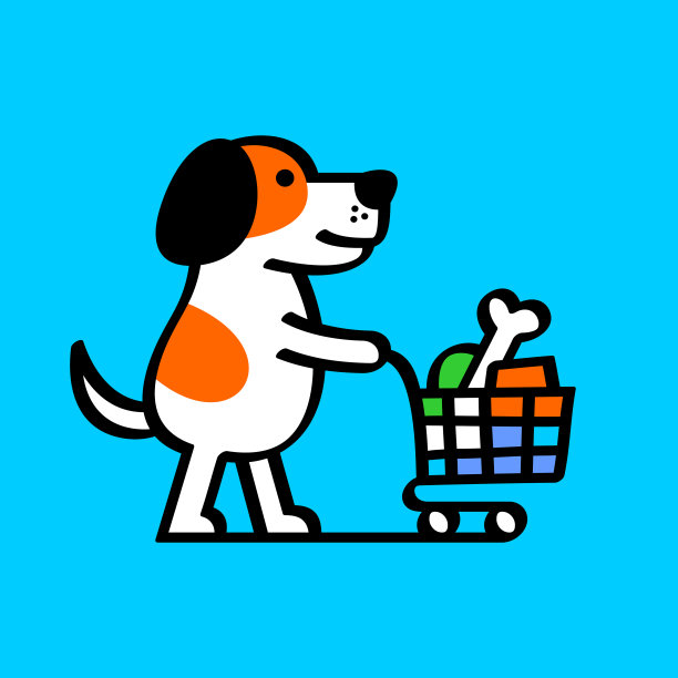 狗推购物车图片下载