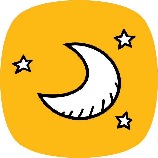 月亮和星星涂鸦2图片下载